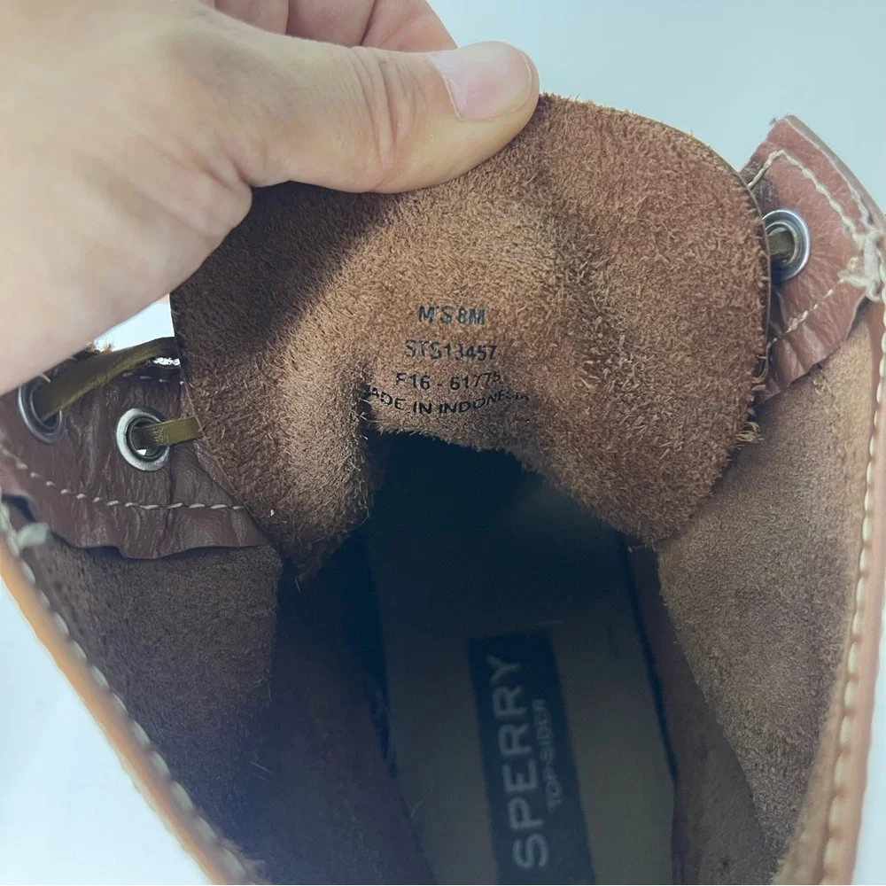 Sperry Men's 8 Brown Leather Decoy Duck Boots Winter‎ Weather Gorpcore Outdoor